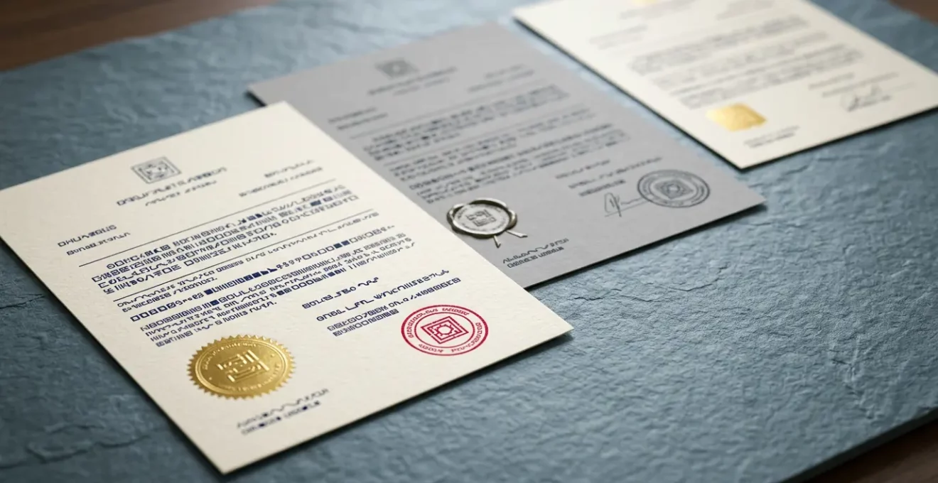 Documents officiels et certificats professionnels pour entreprise de désinsectisation