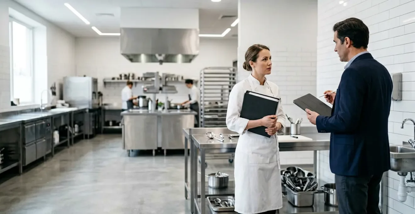 Inspection sanitaire professionnelle dans un restaurant moderne
