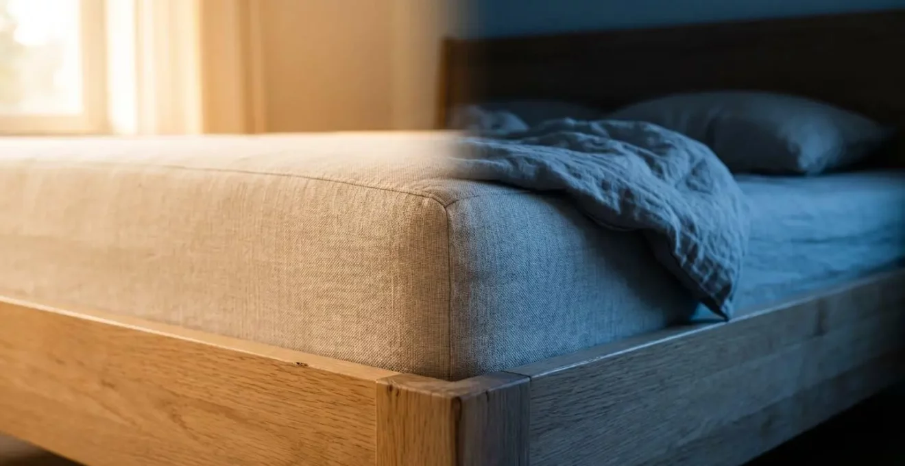 Vue symbolique représentant le cycle jour-nuit et les comportements de refuge des punaises de lit