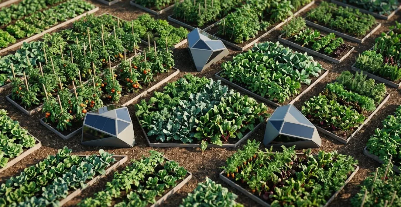 Installation stratégique de répulsifs électroniques pour couvrir tous les angles du potager